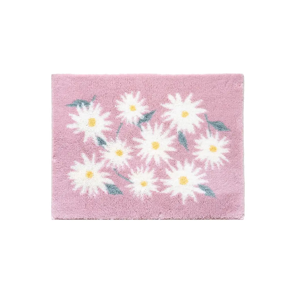 【日本OKA】日製乾度良好銀離子抗菌防臭威爾頓編織浴室地墊-45x60cm-多款可選