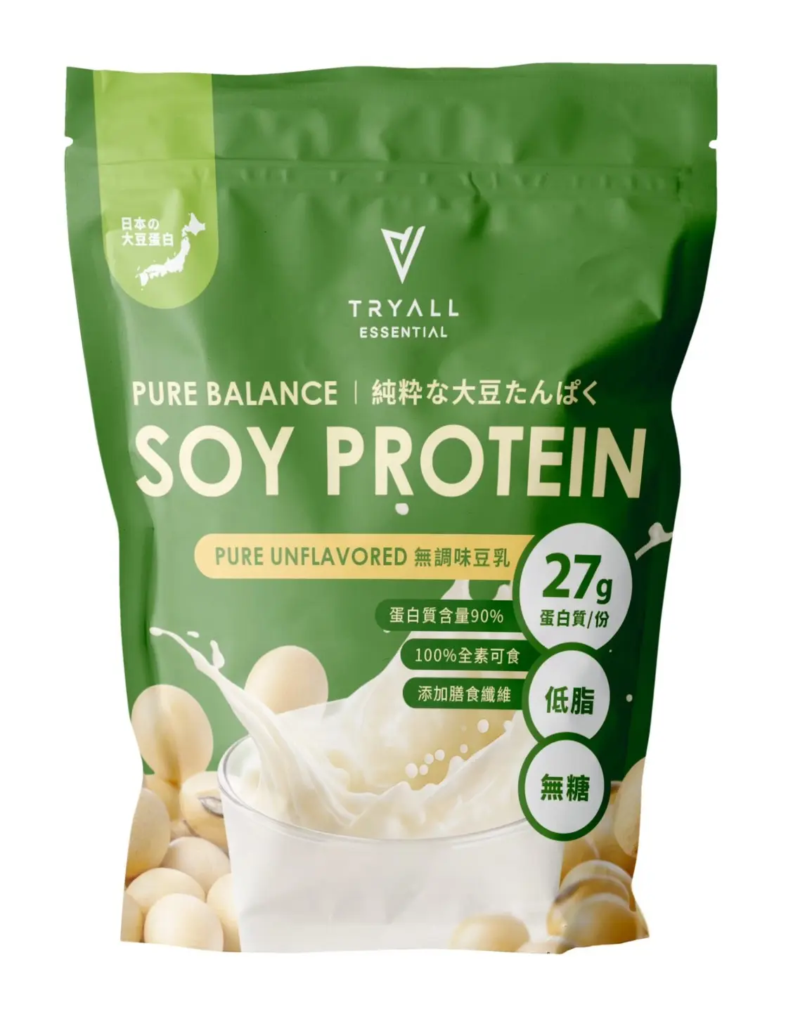 【Tryall】大豆蛋白-無調味豆乳1kg
