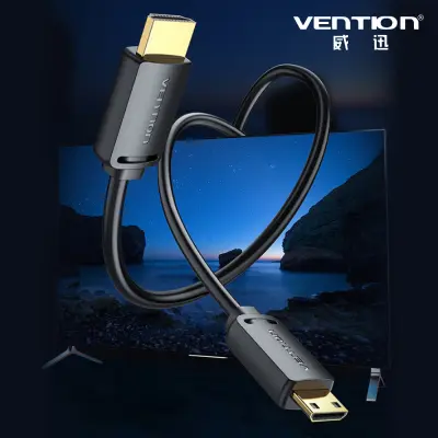 VENTION 威迅 AGH系列 HDMI-C公對HDMI-A公4K高畫質傳輸線-黑色 1M
