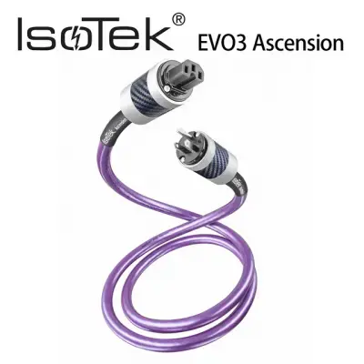 結帳再折⭐英國 IsoTek EVO3 ASCENSION 頂級旗艦 鍍銀結晶銅電源線3M 公司貨