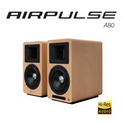 結帳再折⭐EDIFIER 漫步者 AIRPULSE A80 主動式多媒體藍芽喇叭 淺木紋款