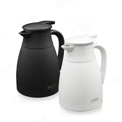 【SADOMAIN 仙德曼】316不鏽鋼真空天鵝保溫壺(1000ml) LL8010-白色