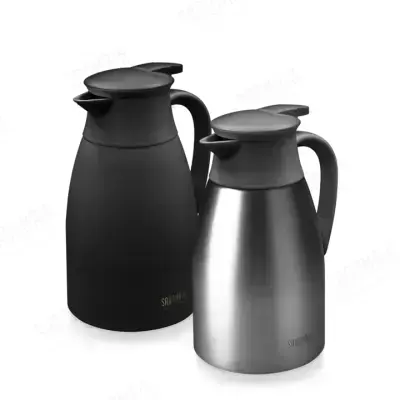 【SADOMAIN 仙德曼】316不鏽鋼真空天鵝保溫壺(1500ml) LL8015-2色-黑色