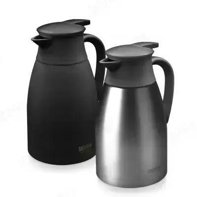 【SADOMAIN 仙德曼】316不鏽鋼真空天鵝保溫壺(2000ml) LL8020-2色-黑色