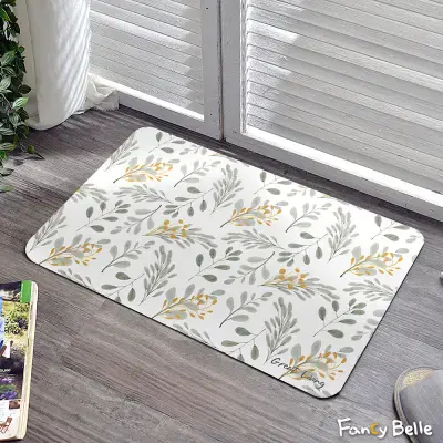 【格蕾寢飾】義大利La Belle《花草秘語》抗菌可水洗軟式珪藻土強效吸水地墊 60*39CM BLA21500FF