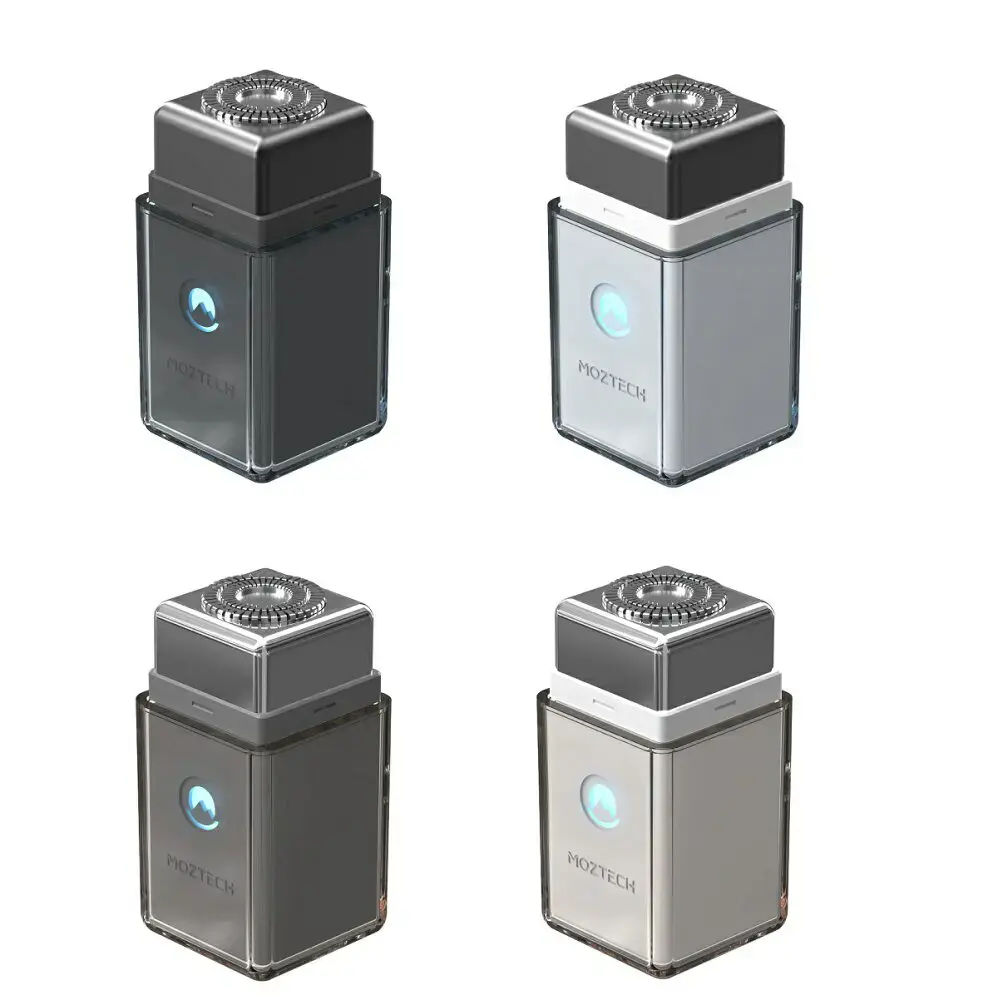 MOZTECH X OLIBEAR 電動迷你刮鬍刀(+鼻毛修剪套裝)#青嵐白-青嵐白