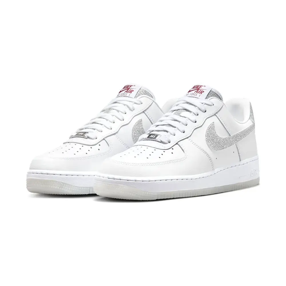 2017年新品NIKE AIR FORCE 1 '07 国内正規 US9.5 27.5 エアフォース ナイキ BLACK atmos アトモス NIKEAir Force 1 07 LX 女鞋AF1 白銀灰色鑽石星辰星星滿天星運動休閒