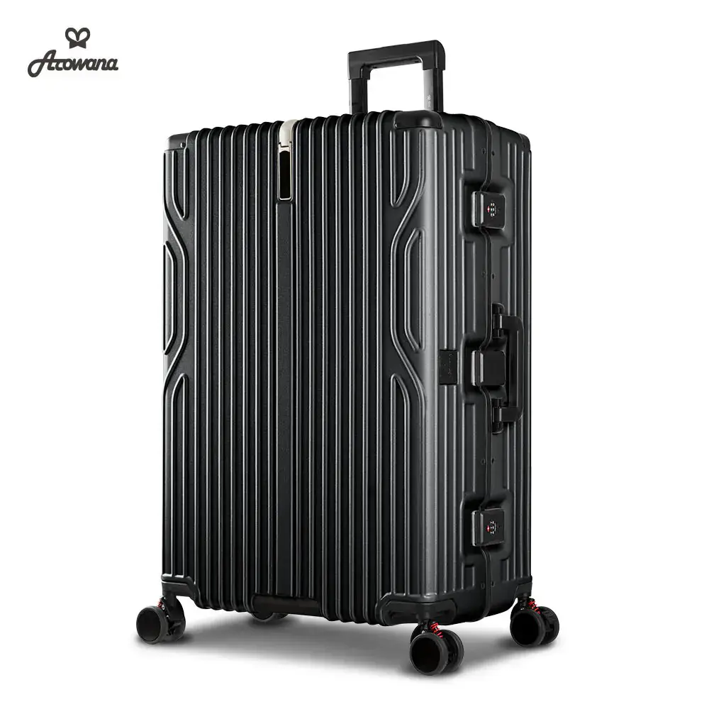 【Arowana 亞諾納】29吋極致美學煞車避震輪鋁框行李箱/旅行箱-黑色