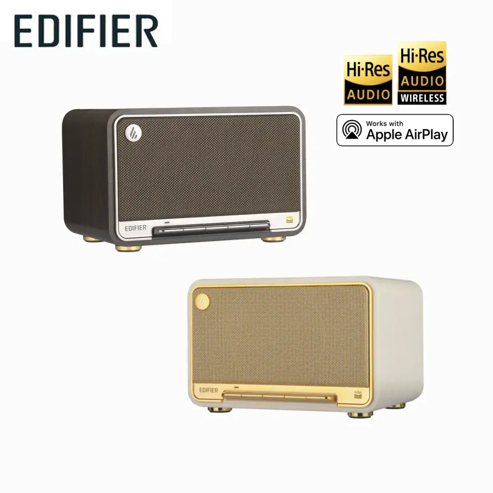 EDIFIER 漫步者 D32 藍芽串流喇叭 公司貨-奶油白