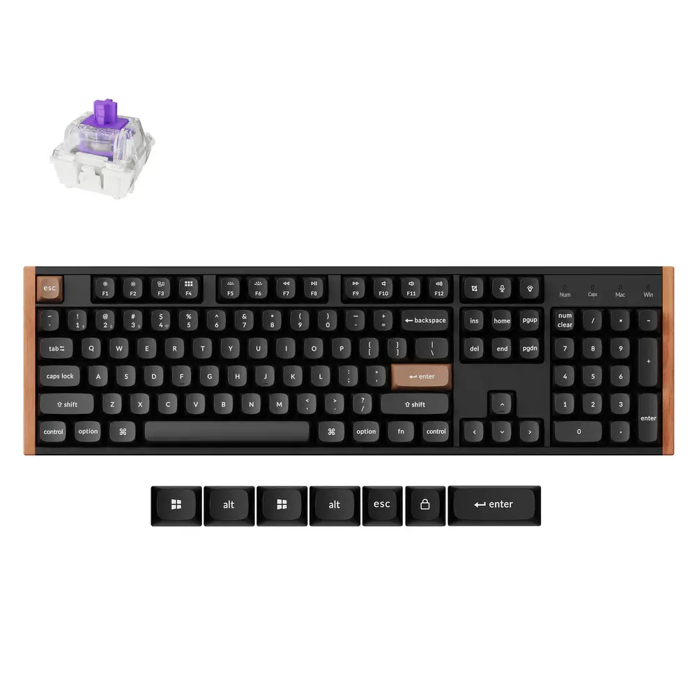 KEYCHRON】K10 HE 無線磁軸英文鍵盤黑色｜Global Online｜Global Mall