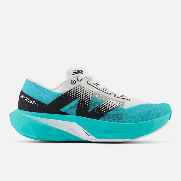 New Balance Fuelcell Rebel V4 女 競速跑鞋 D寬楦 運動 輕量 藍綠 [WFCXCJ4]-US 5.5 / 22.5 CM