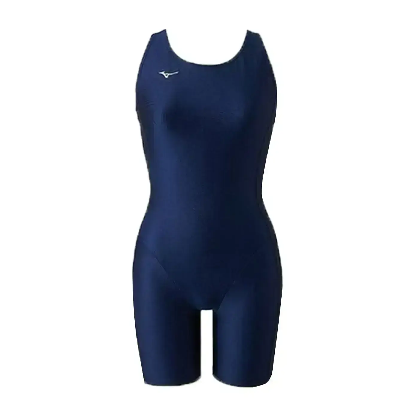 MIZUNO SWIM 女連身四角泳裝( 泳裝 游泳 競賽 美津濃「N2MGAC0314」-丈青銀,M