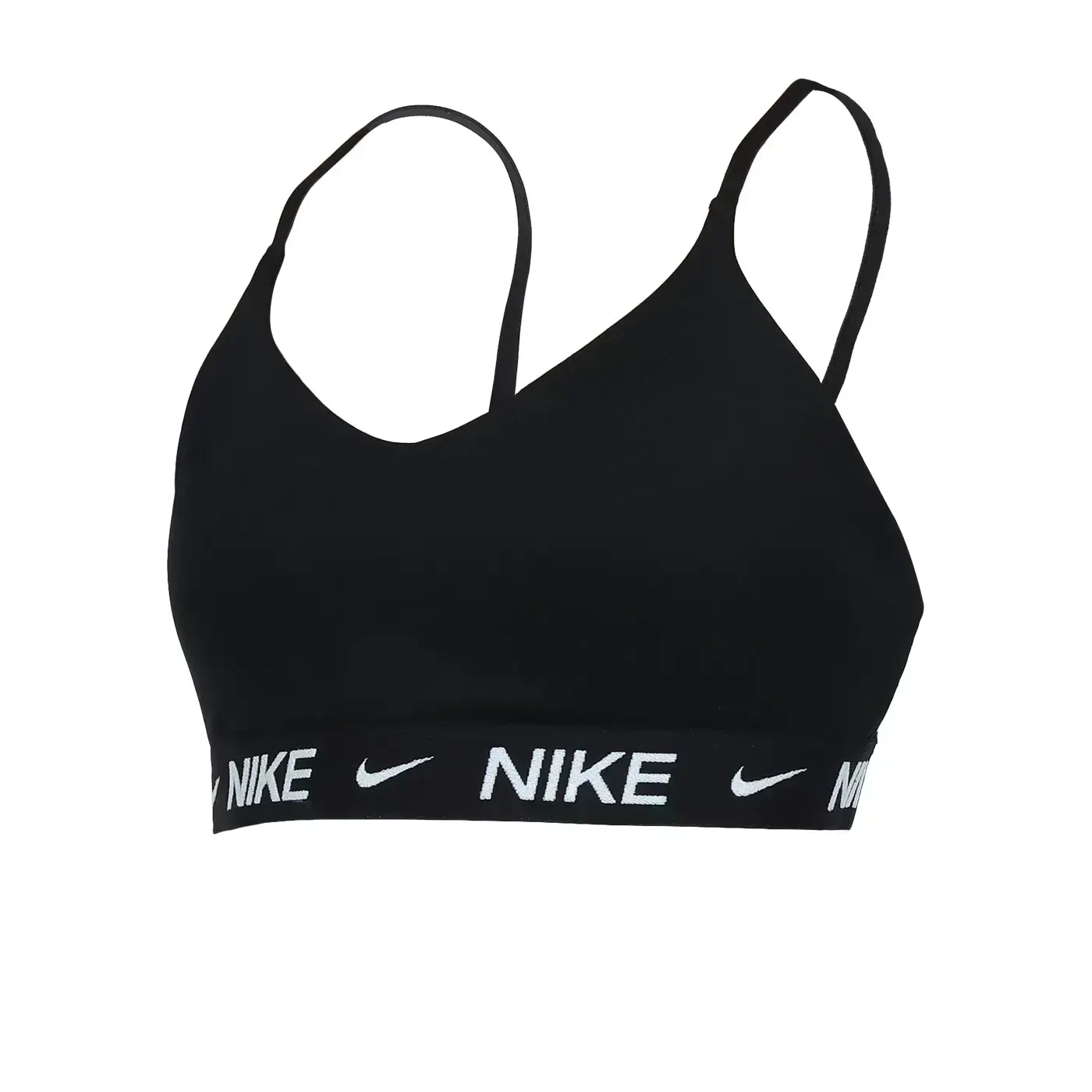 NIKE 女輕度支撐運動內衣(Dri FIT 韻律 瑜珈 瑜伽 運動背心 BRA「FD1063-011」-黑白,S