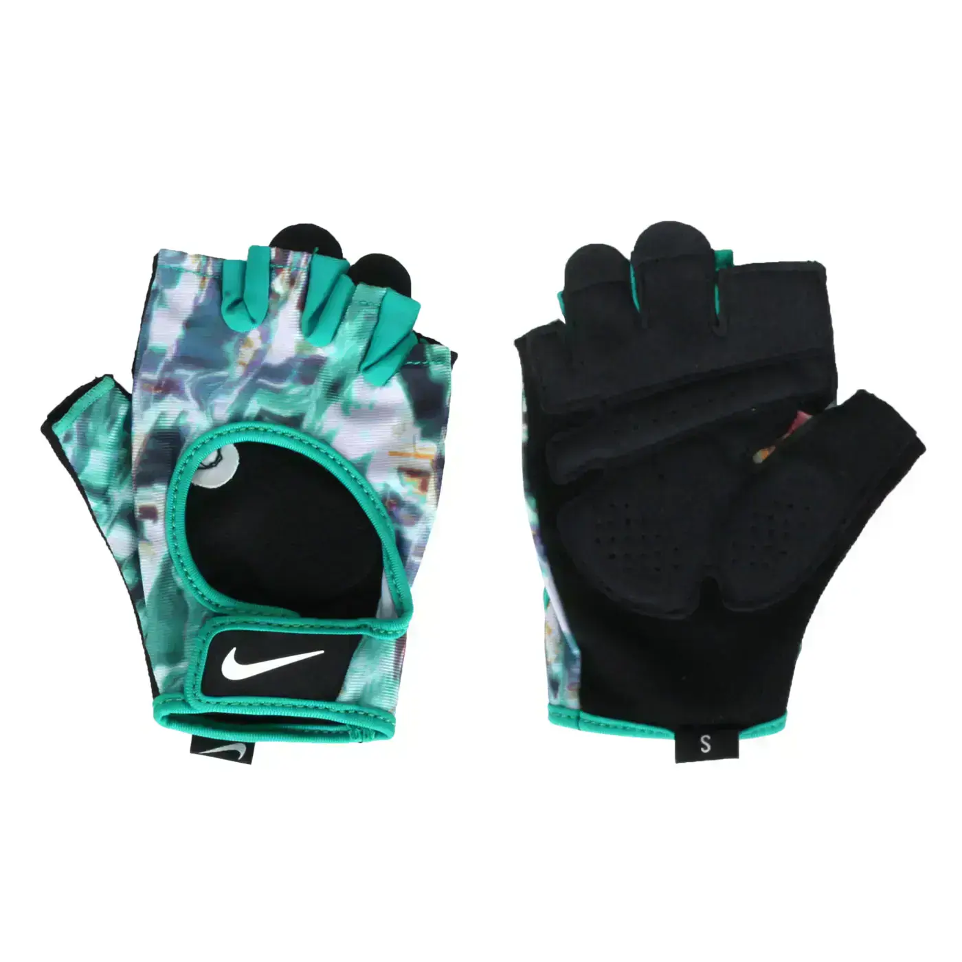 NIKE WOMEN GYM ULTIMATE FITNESS 手套(一雙入【98250355】-綠黑白,L