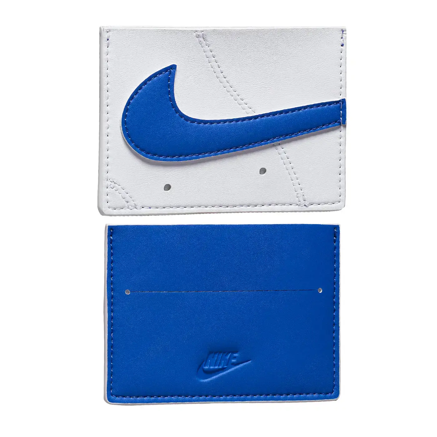 NIKE ICON AIR FORCE 1卡片夾(多用途 皮夾 信用卡 證件夾「N1009738151OS」-白藍,F