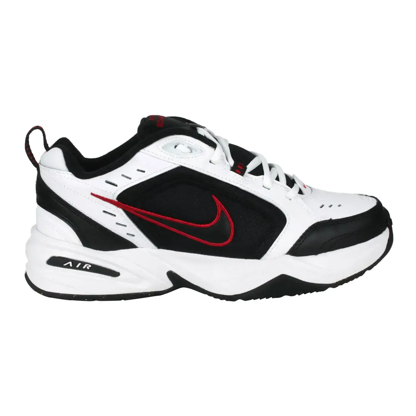 NIKE AIR MONARCH IV 男休閒運動鞋( 老爹鞋 復古 經典「415445-101」-白黑紅,24