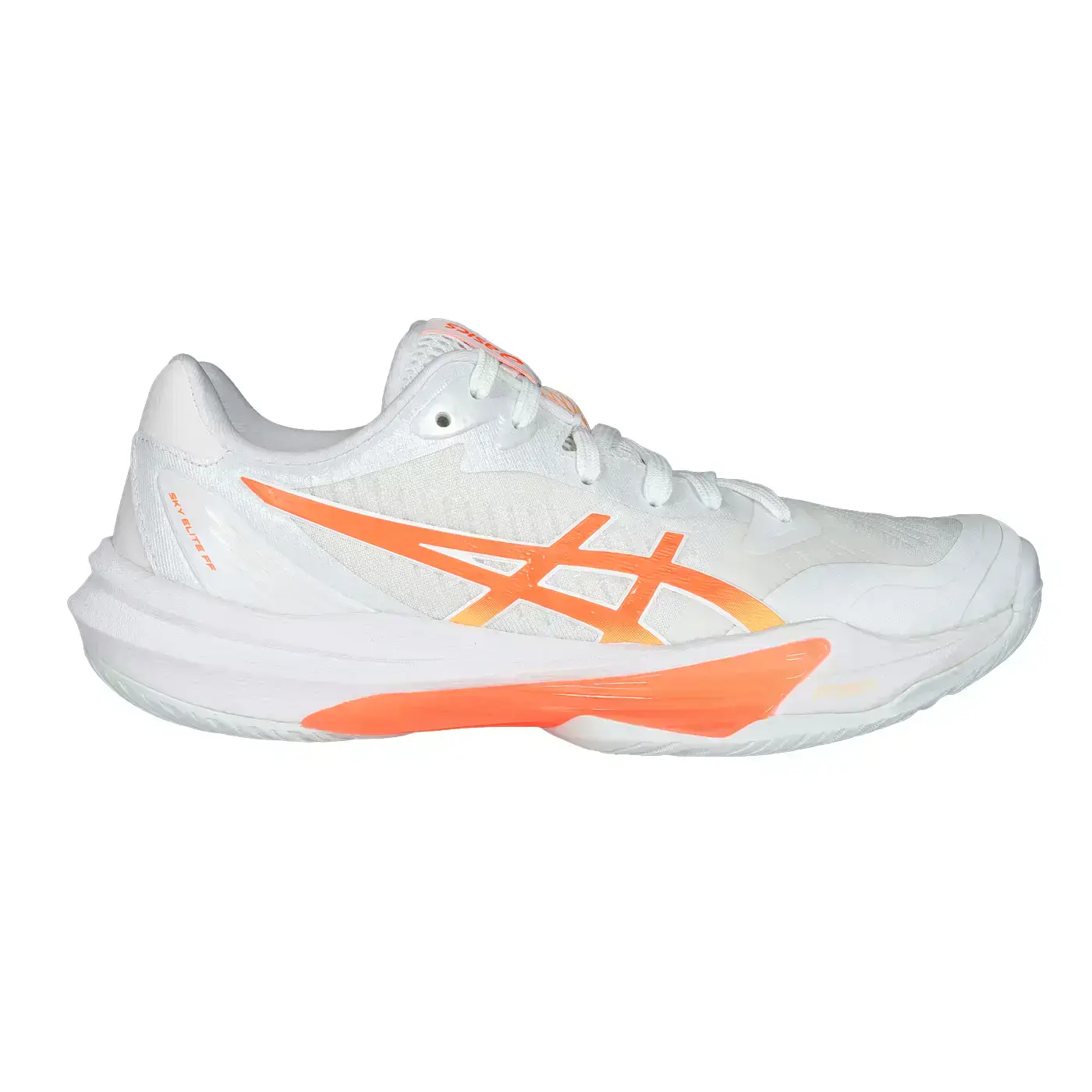 ASICS SKY ELITE FF 3 女排球鞋(排球 訓練 亞瑟士「1052A075-104」-白橘,24