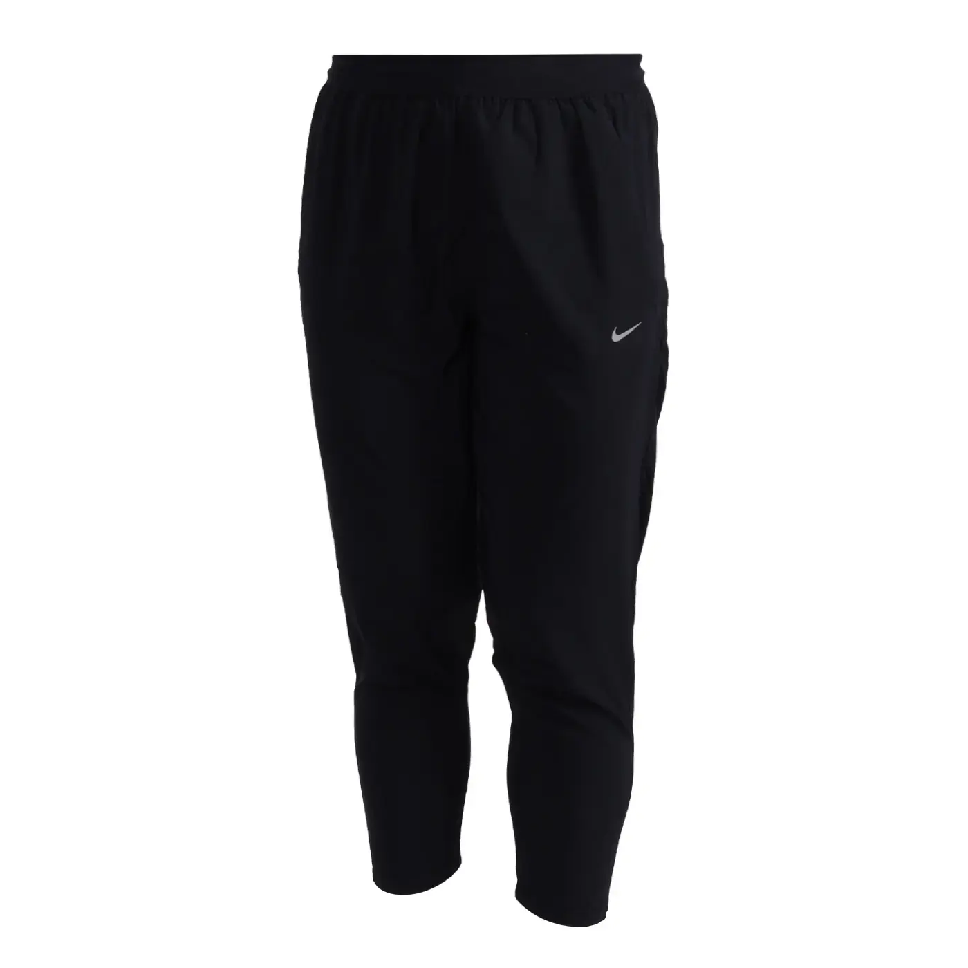 NIKE 女運動長褲 DRI-FIT吸濕排汗( 跑步 慢跑 休閒「HV5765-010」-黑銀,M