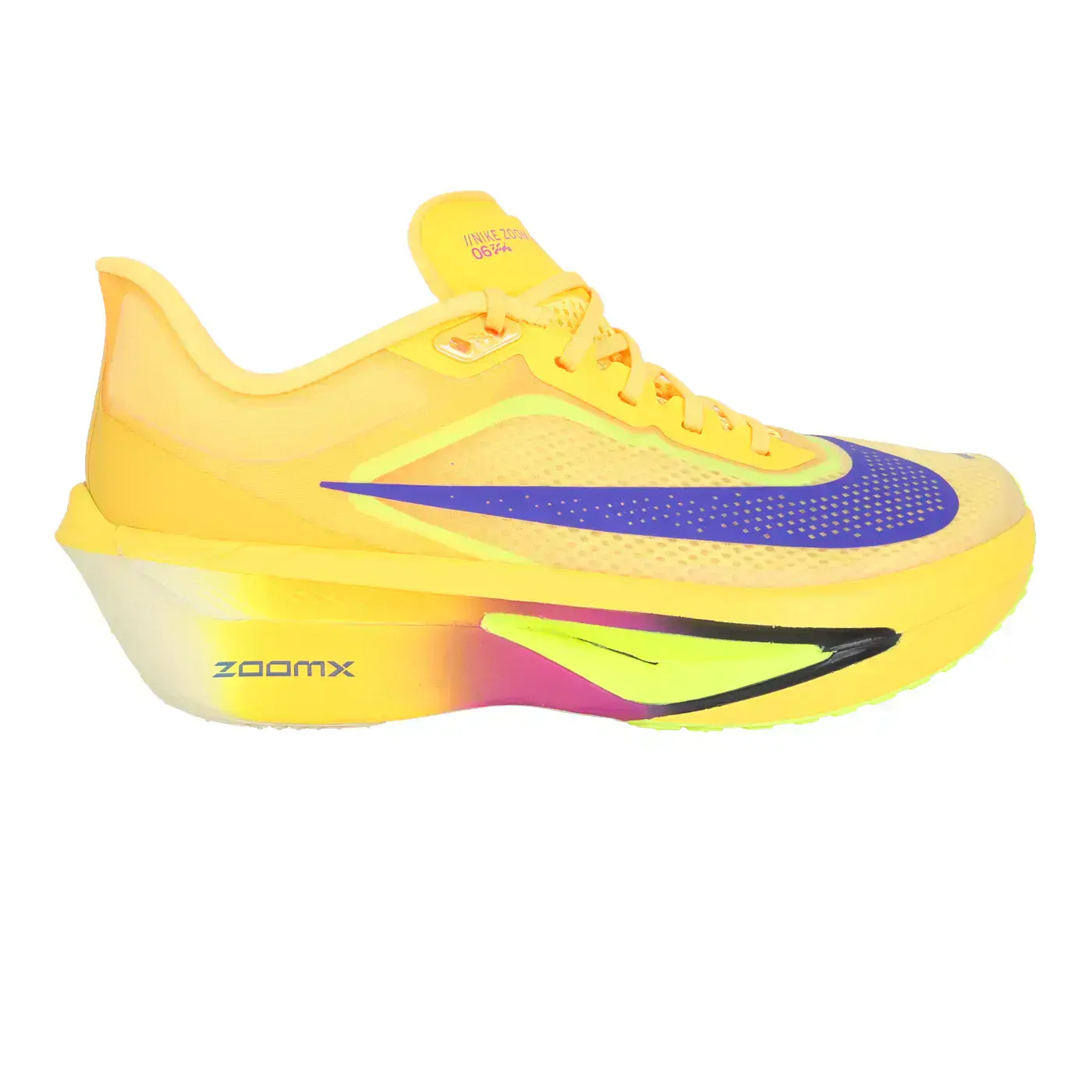 NIKE ZOOM FLY 6 男競速跑鞋( 路跑 運動「FN8454-800」-亮橘黃藍紫,26