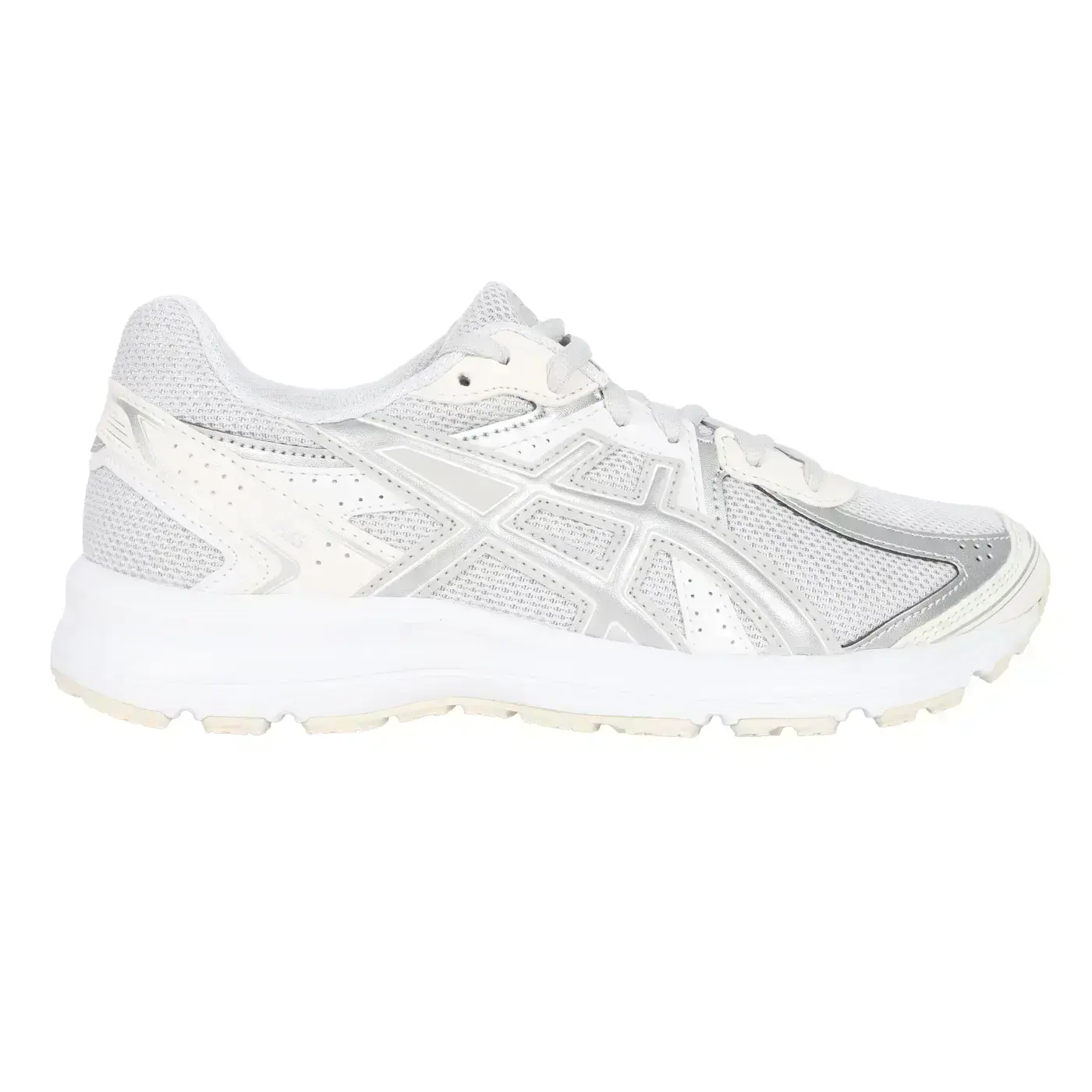ASICS JOG 100S 女運動休閒鞋( 訓練 亞瑟士「1203A684-021」-淺灰白銀,25.5