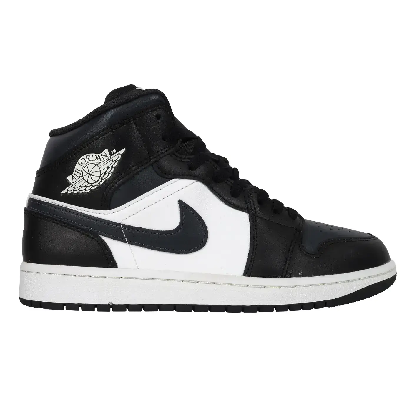 NIKE AIR JORDAN 1 MID 男中筒運動休閒鞋( 戶外「DQ8426-010」-黑白,28