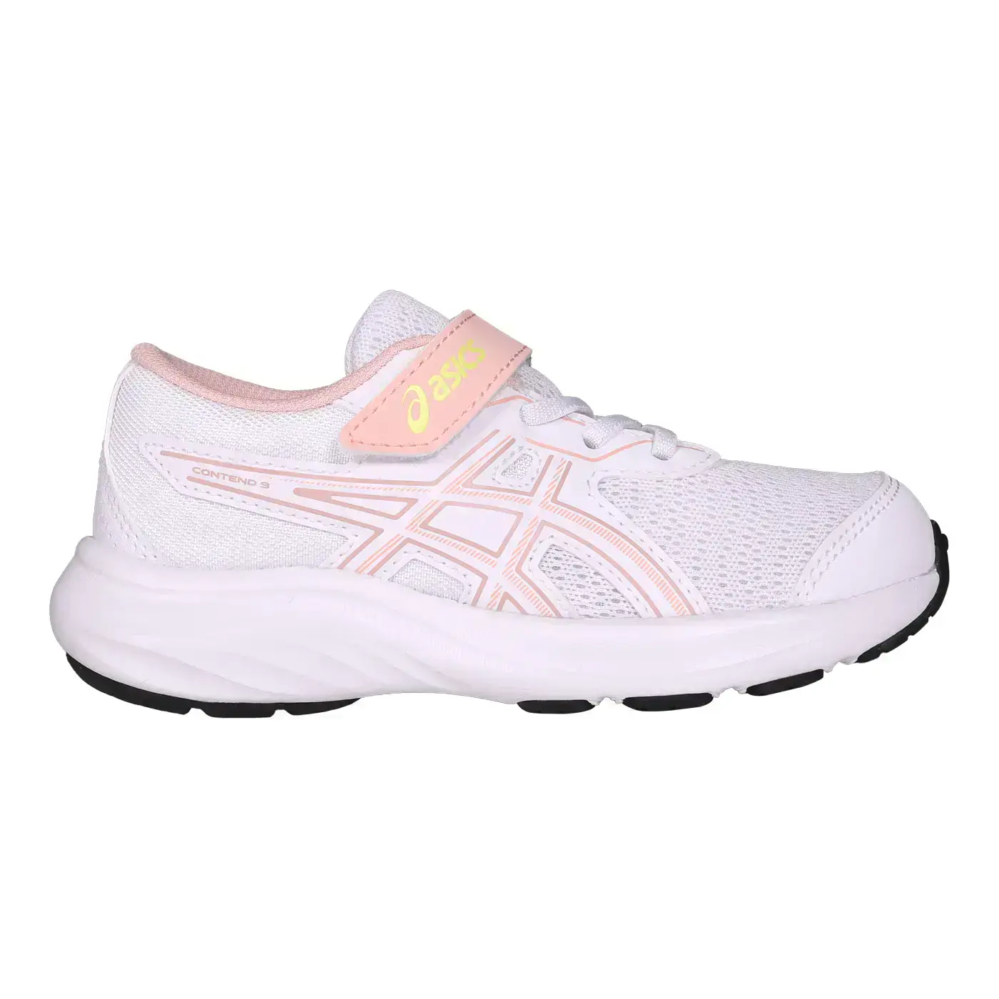 ASICS CONTEND 9 PS 女中童運動鞋( 訓練 休閒 亞瑟士「1014A338-104」-白淺粉綠,17