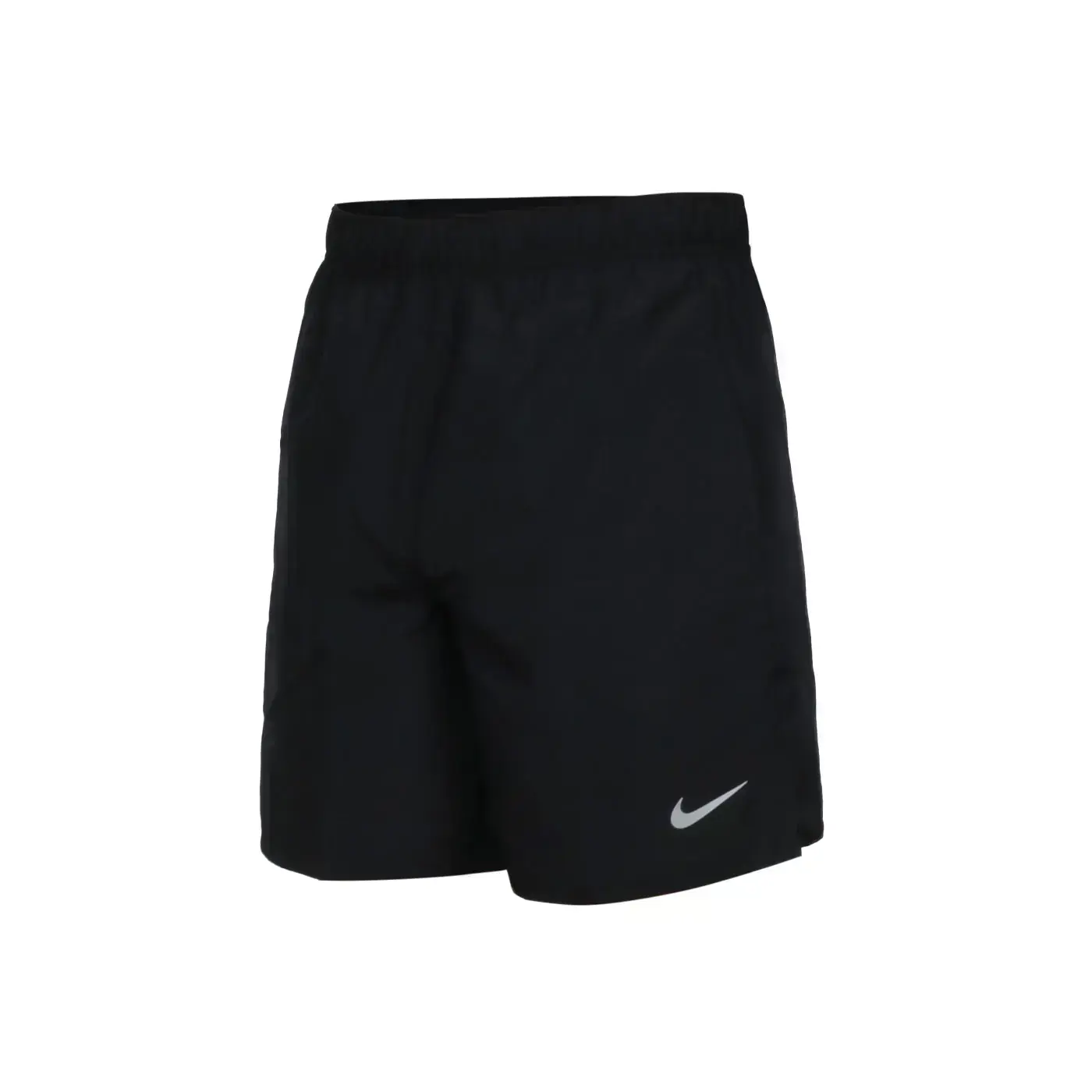 NIKE 男運動短褲(Dri-FIT 平織 五分褲 慢跑 反光「DV9345-010」-黑銀,S