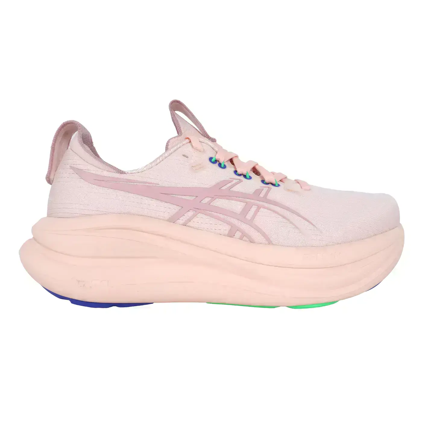 ASICS GEL-NIMBUS 28 女緩衝慢跑鞋-D( 寬楦「1012B917-700」-膚橘粉紅,25