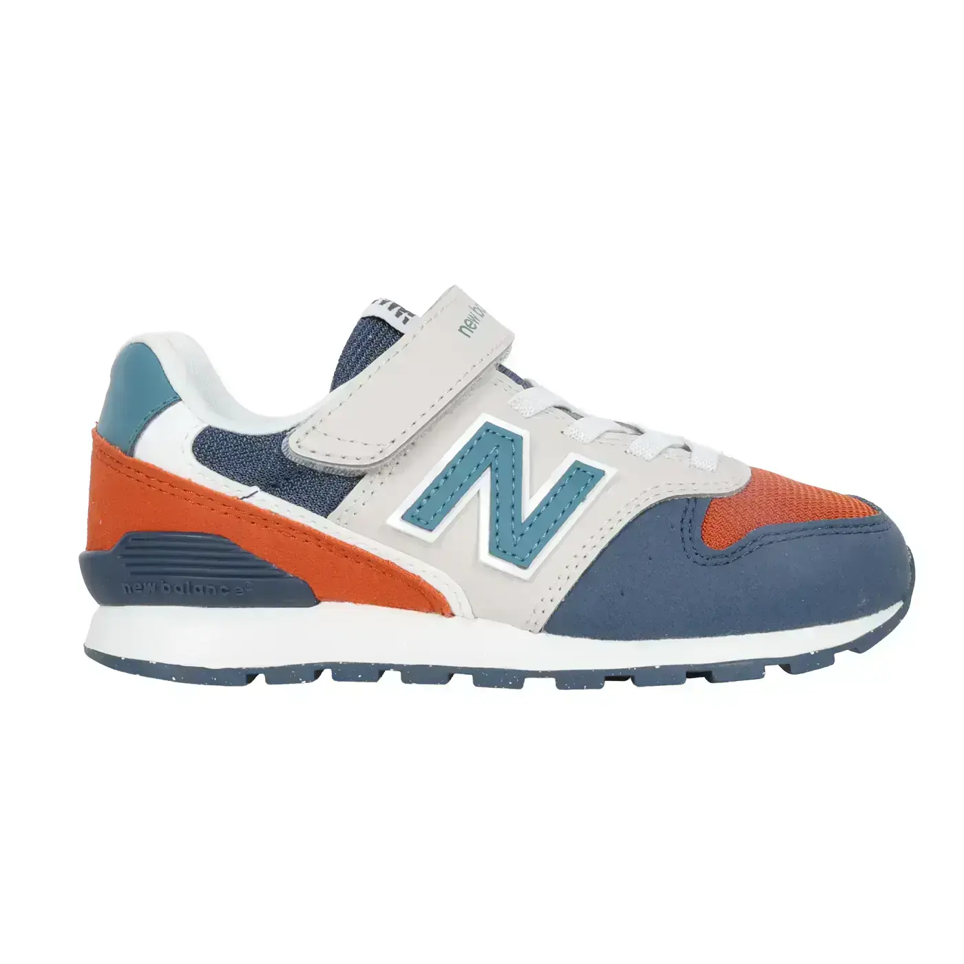 NEW BALANCE 996 男中童休閒運動鞋-WIDE( 魔鬼氈 寬楦 NB「Y9963XK」-灰丈青磚橘,17
