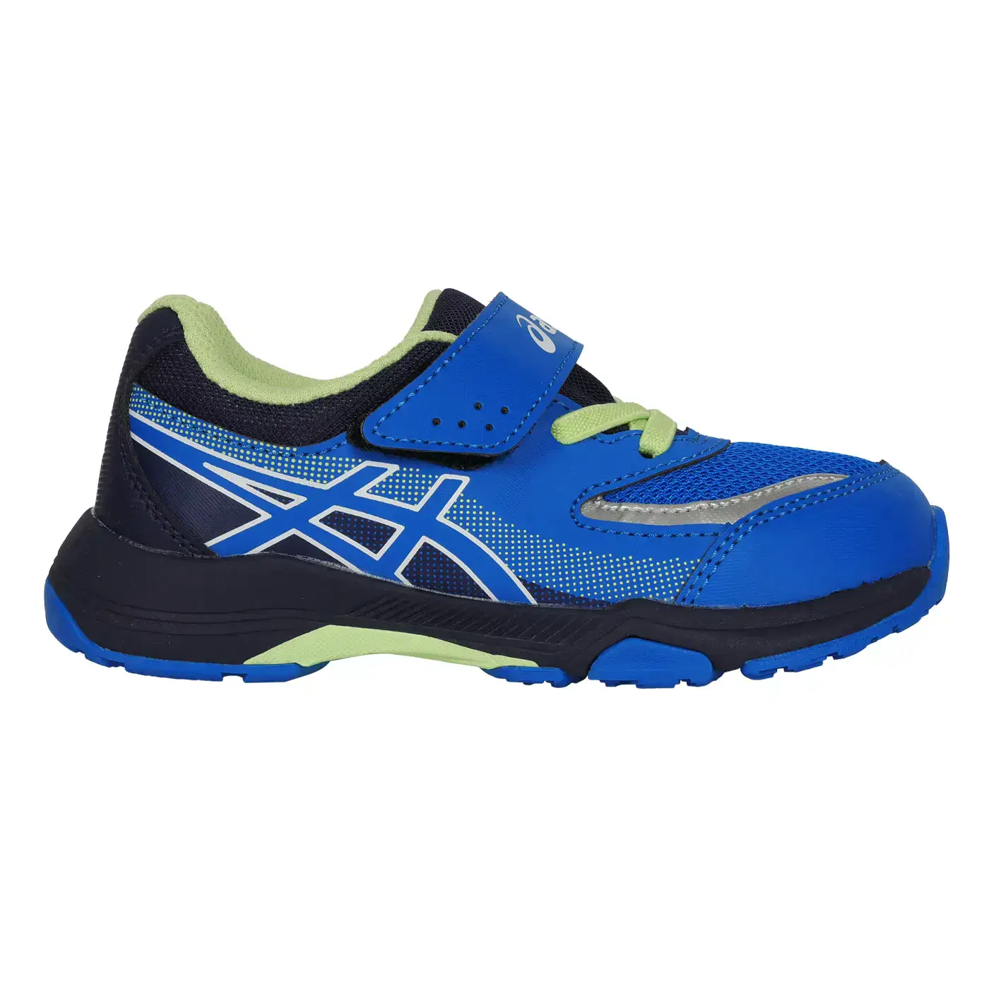 ASICS LAZERBEAM KG-MG 男中童運動鞋(魔鬼氈 亞瑟士「1154A213-400」-藍丈青綠,16.5