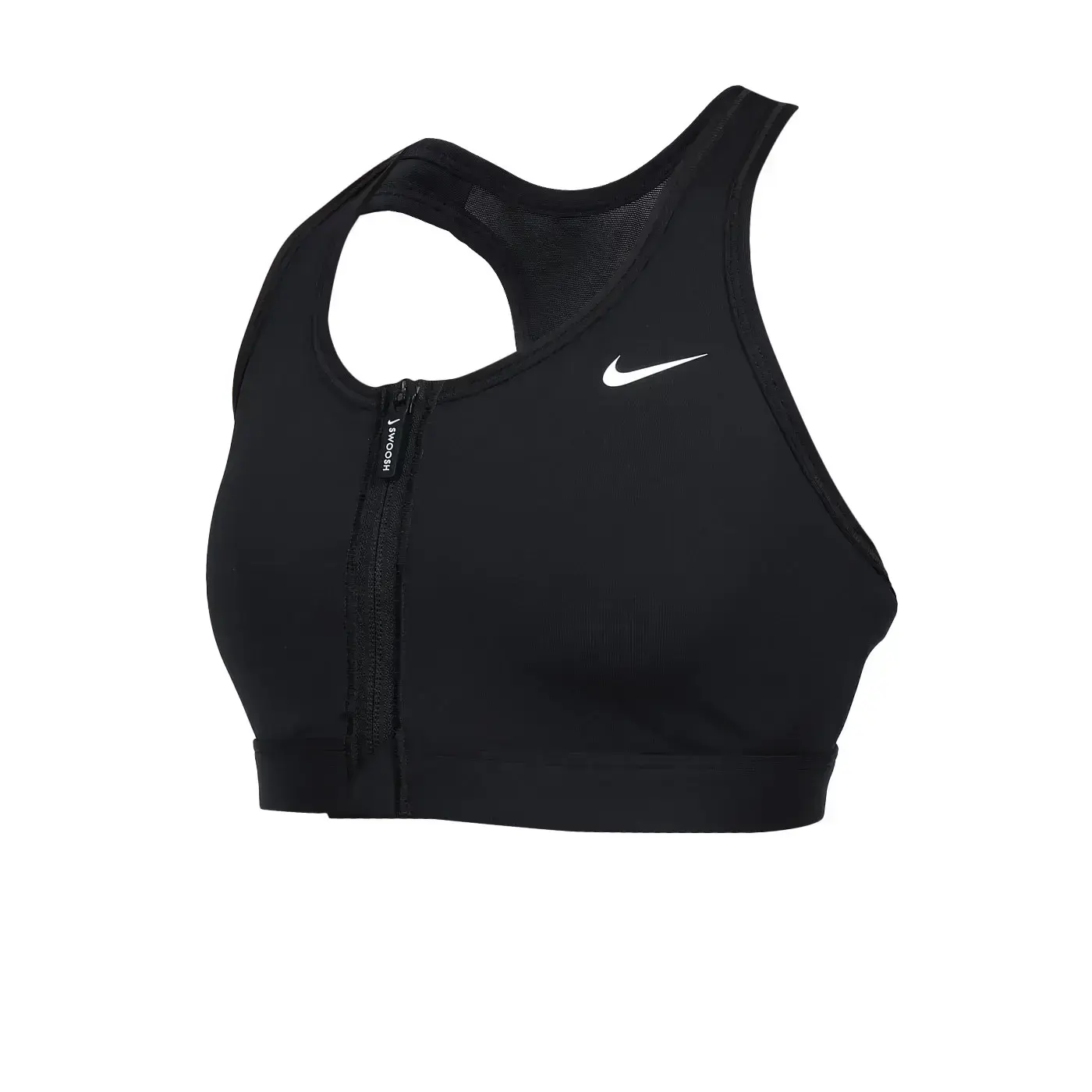 NIKE 女中度支撐拉鍊式運動內衣(Dri FIT 瑜珈 瑜伽 BRA「FN2732-010」-黑白,XL