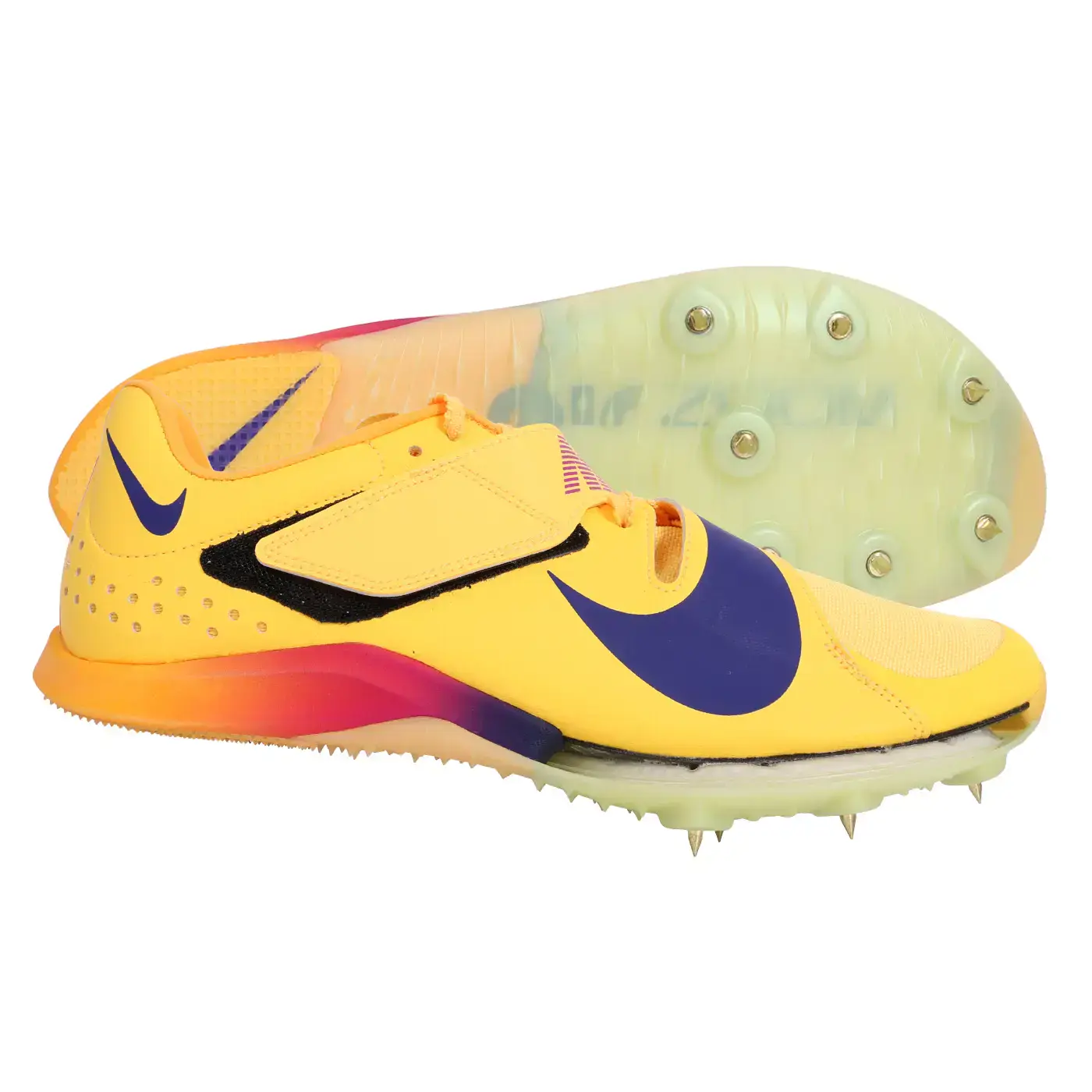 NIKE AIR ZOOM LJ ELITE 男女田徑釘鞋(跳遠)(「FZ9326-800」-鵝黃靛藍紫,5