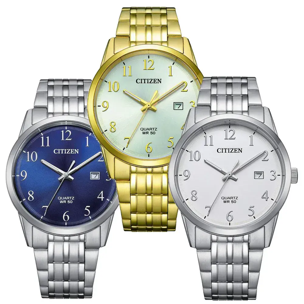 星辰錶CITIZEN GENT'S 大三針 時尚腕錶 39MM (BI5009-58A／BI5008-51L／BI5008-51A)-ERICA STORE 時尚時計#金｜BI5009-58A