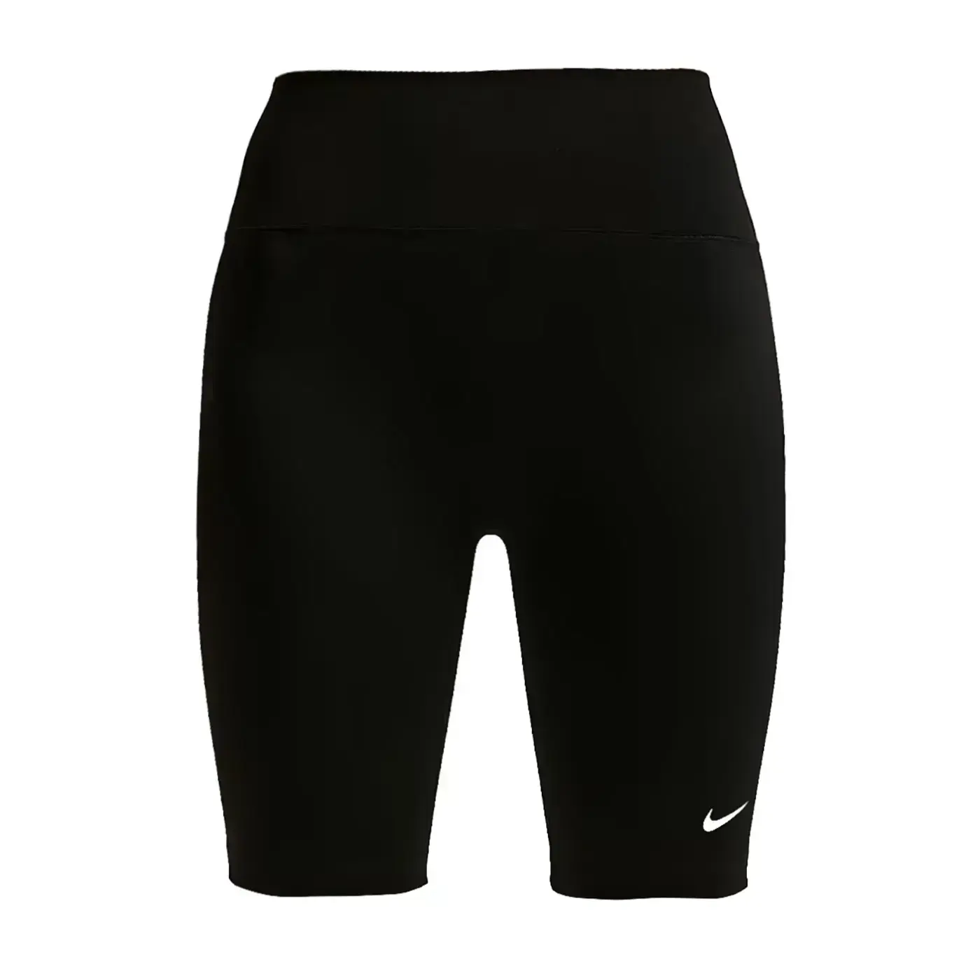 NIKE 女高腰8吋緊身短褲(5分褲 慢跑 瑜珈 有氧 Dri-FIT「IO0582-010」-黑白,M