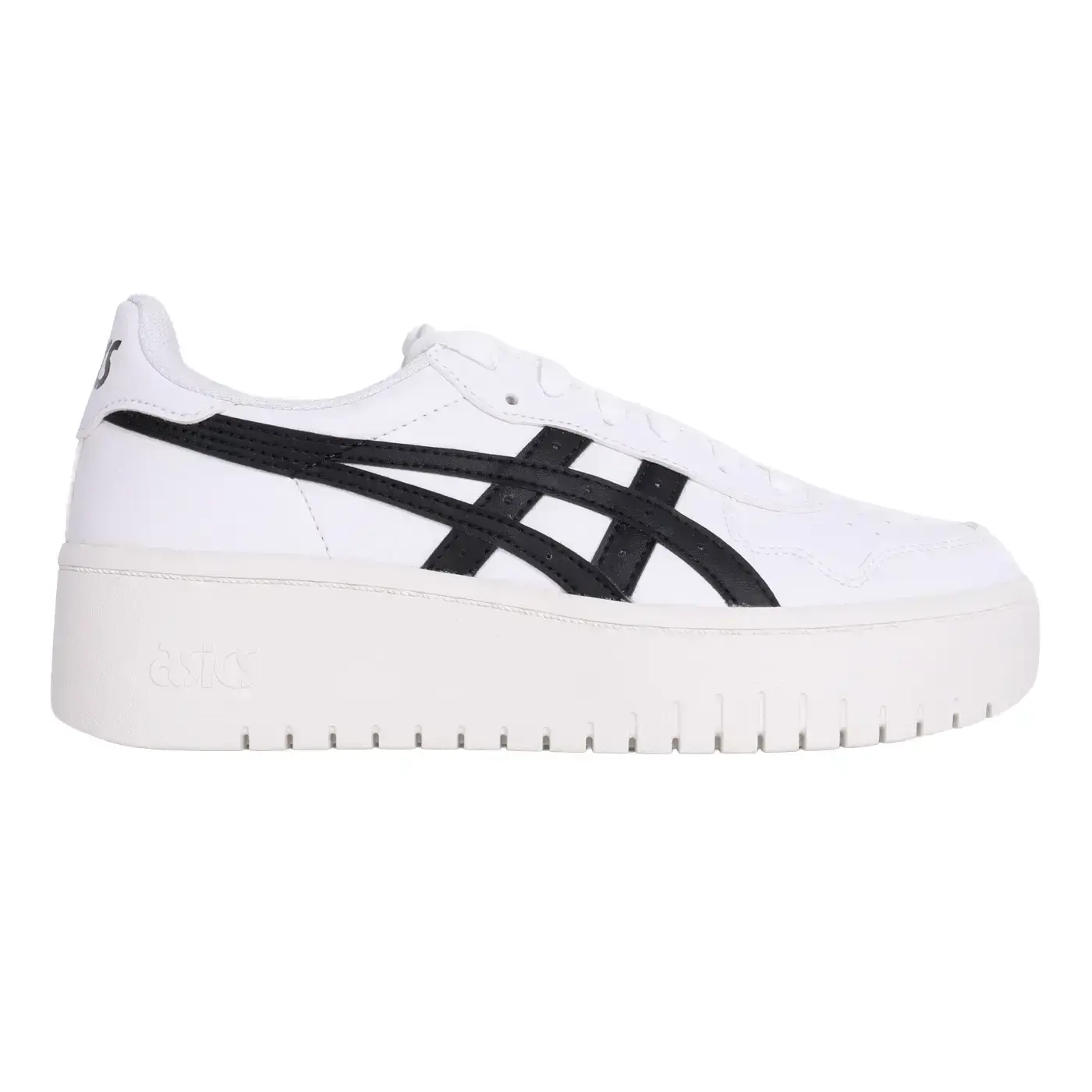 ASICS JAPAN S PF 女厚底運動休閒鞋( 復古 經典 亞瑟士「1202A024-100」-白黑,24