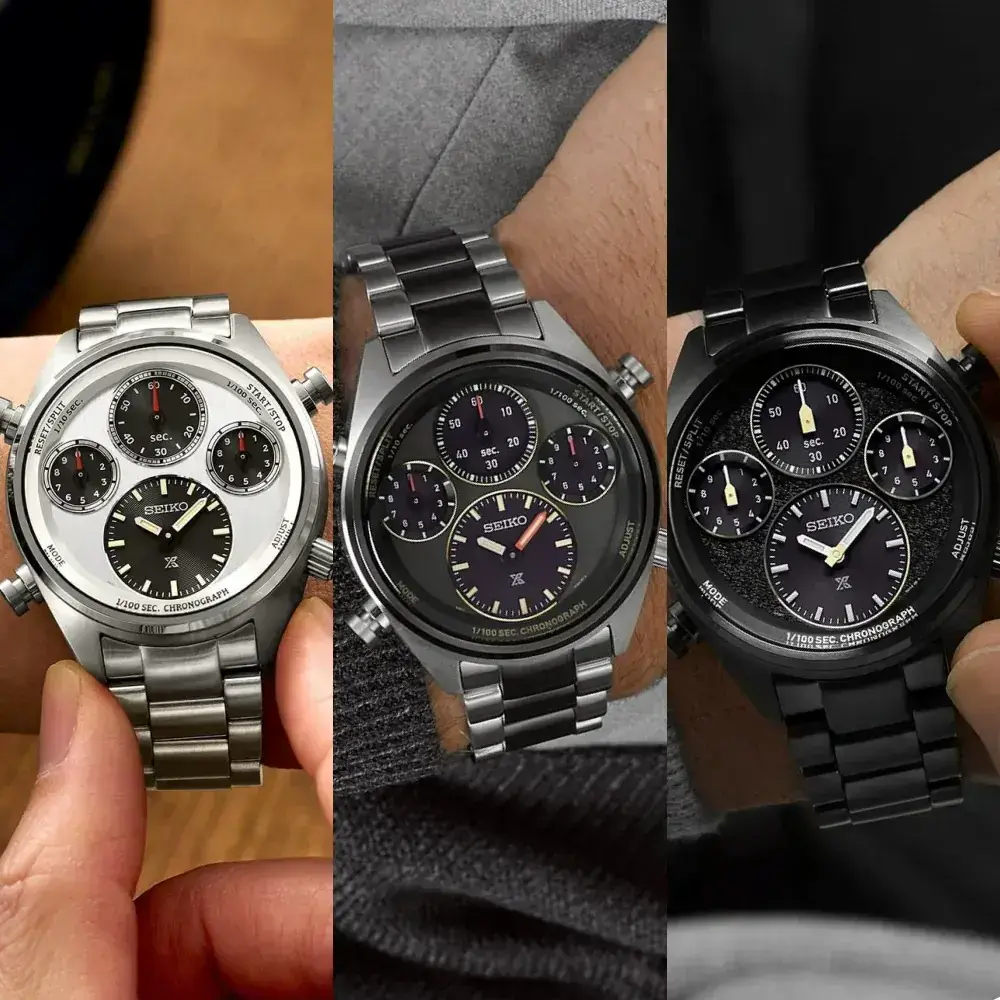 SEIKO 精工 PROSPEX SPEEDTIMER 太陽能計時錶（SFJ001P1／SFJ005P1／SFJ007P1）-SFJ001P1／8A50-00A0S經典白