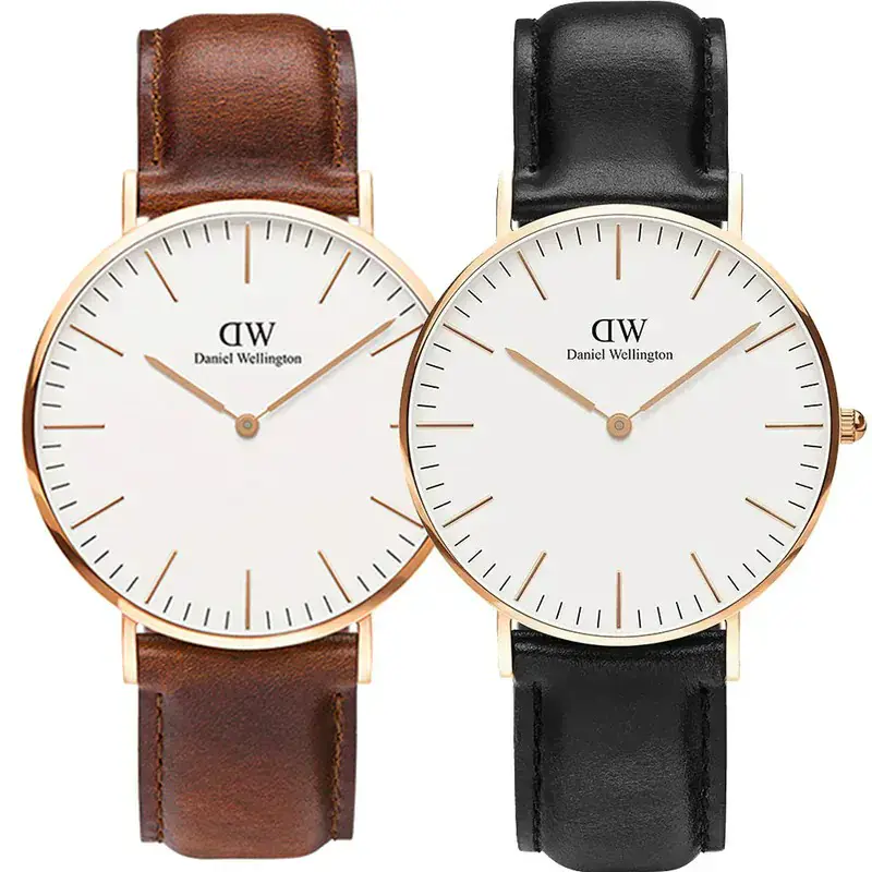 Daniel Wellington DW 手錶 Classic Sheffield 真皮皮革錶 40mm (DW00100006/DW00100007)-咖皮(DW00100006)