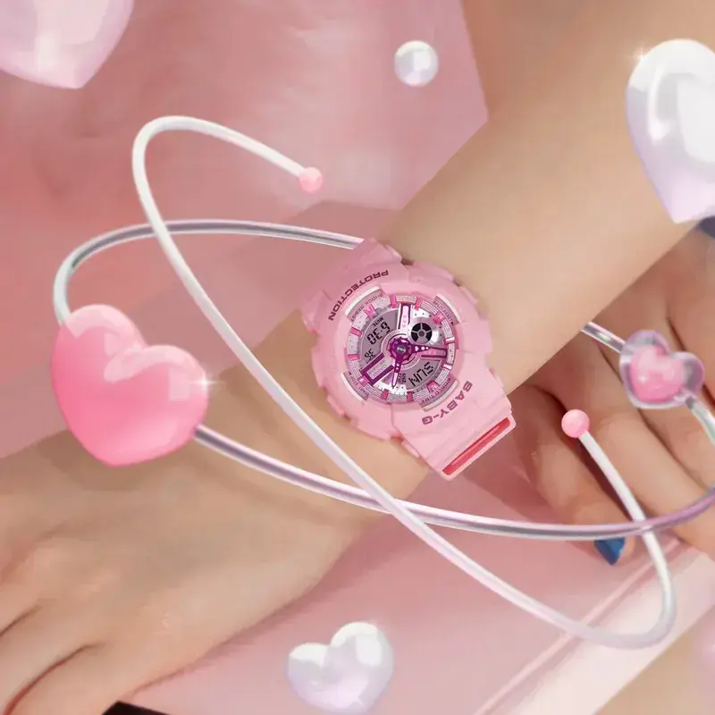 CASIO 卡西歐 BABY-G 活力繽紛 Y2K時尚 粉 雙顯電子錶（BA-110YK-4A）#粉｜BA-110YK-4A-粉｜BA-110YK-4A