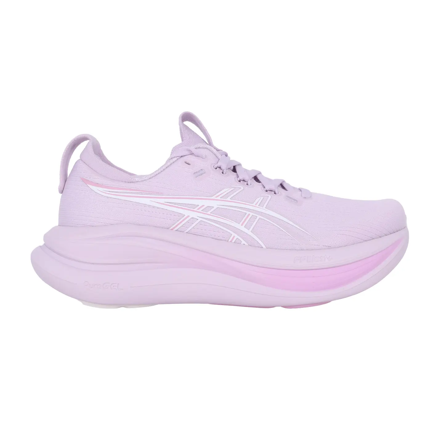 ASICS GEL-NIMBUS 28 女緩衝慢跑鞋( 慢跑 運動 亞瑟士「1012B899-502」-淺紫白,25.5