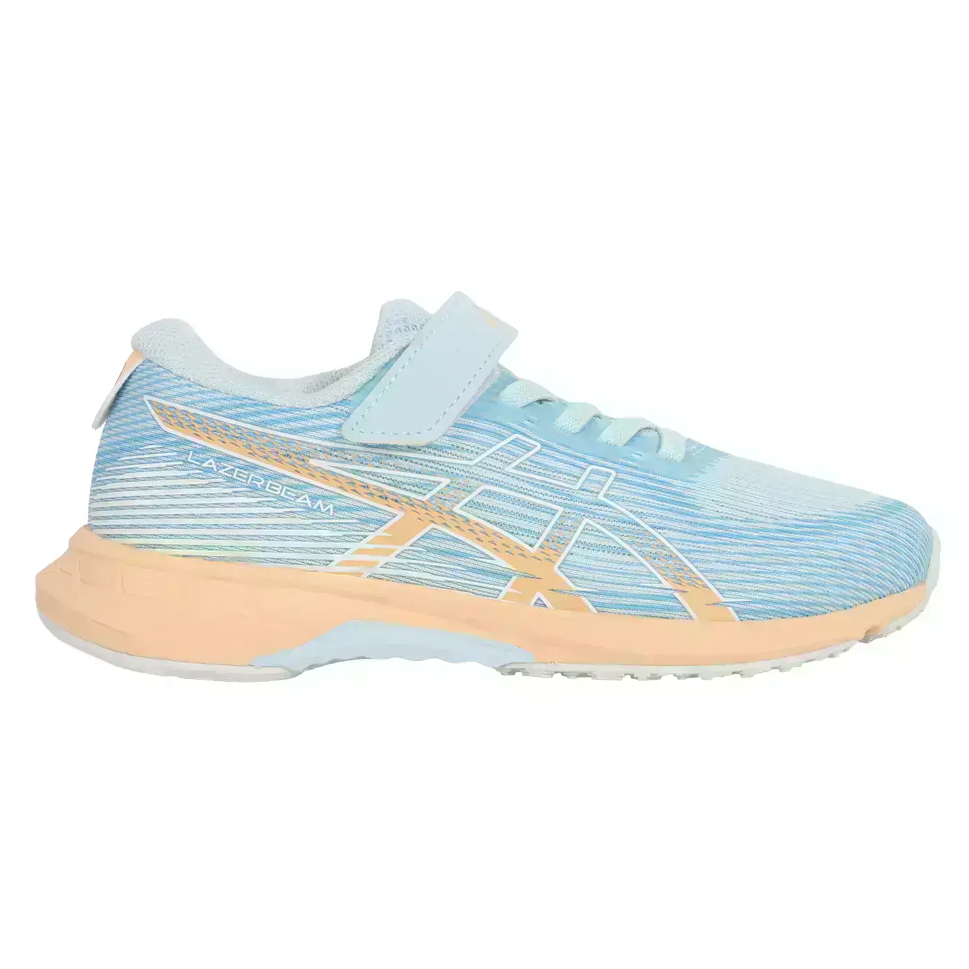 ASICS LAZERBEAM RK-MG 男大童運動鞋( 運動 魔鬼氈「1154A223-020」-水藍橘,21.5
