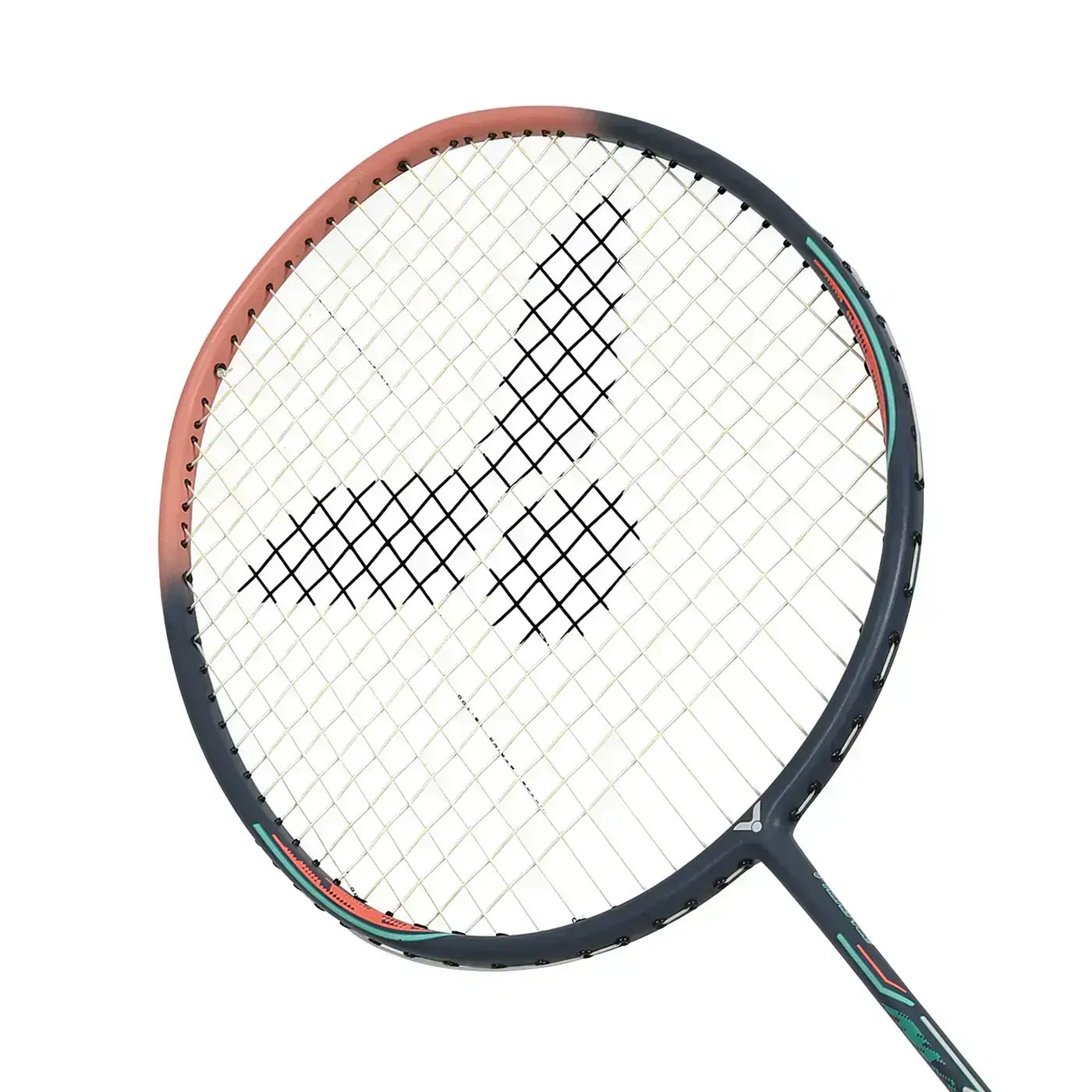 VICTOR 全面穿線拍-4U(穿線拍 羽毛球 羽球 訓練 勝利「DX-09-I-4U」-丈青粉橘綠,F
