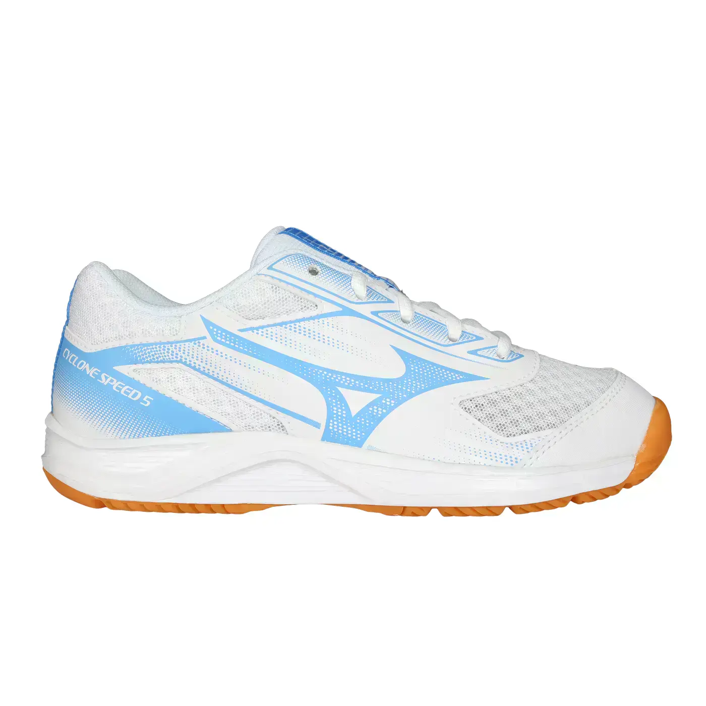 MIZUNO CYCLONE SPEED 5 男女排球鞋( 運動 訓練「V1GA258058」-白水藍,27
