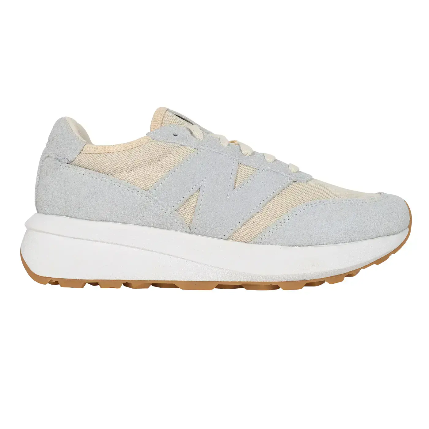 NEW BALANCE 男女復古休閒鞋( 運動 休閒 NB「U370UD」-淺灰淺卡其,27