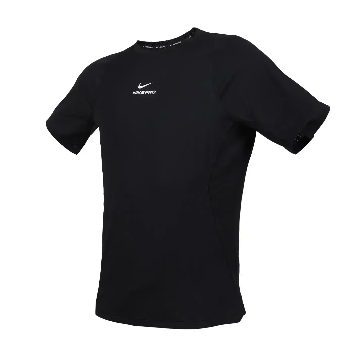 NIKE 男短袖訓練T恤(運動 Dri-FIT 透氣 慢跑 「HV0410-010」-黑白,L