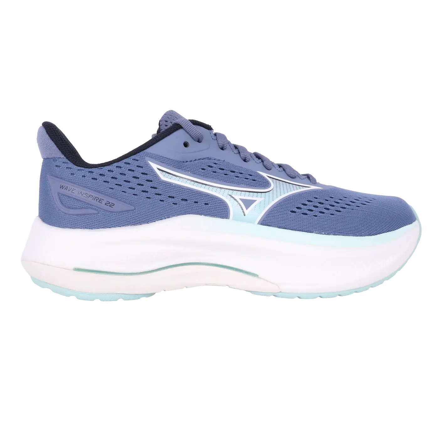 MIZUNO WAVE INSPIRE 22 SW 女支撐慢跑鞋-4E寬楦(「J1GD264573」-深靛藍綠白,25