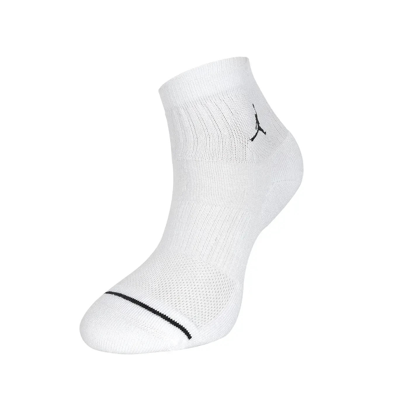 NIKE JORDAN 男女運動短襪(三雙入)(Dri-FIT 襪子 訓練 慢跑「DX9655-100」-白黑,S
