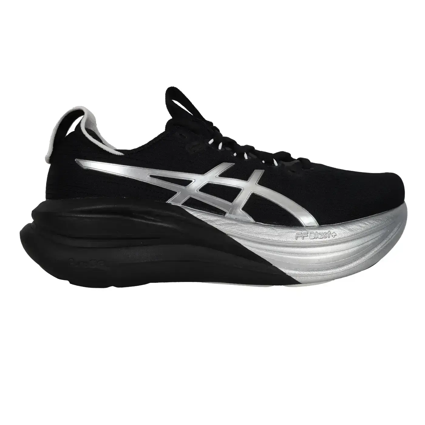 ASICS GEL-NIMBUS 28 PLATINUM 女緩衝慢跑鞋(「1012B978-001」-黑銀,23