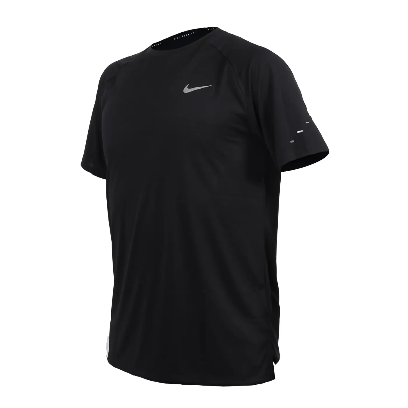 NIKE 男短袖T恤(Dri-Fit 上衣 休閒 慢跑 訓練「HV5204-010」-黑銀,L