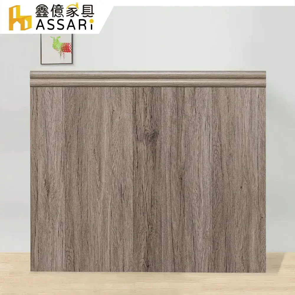 ASSARI-雙線木芯板床頭片(單大3.5尺)-白梧桐