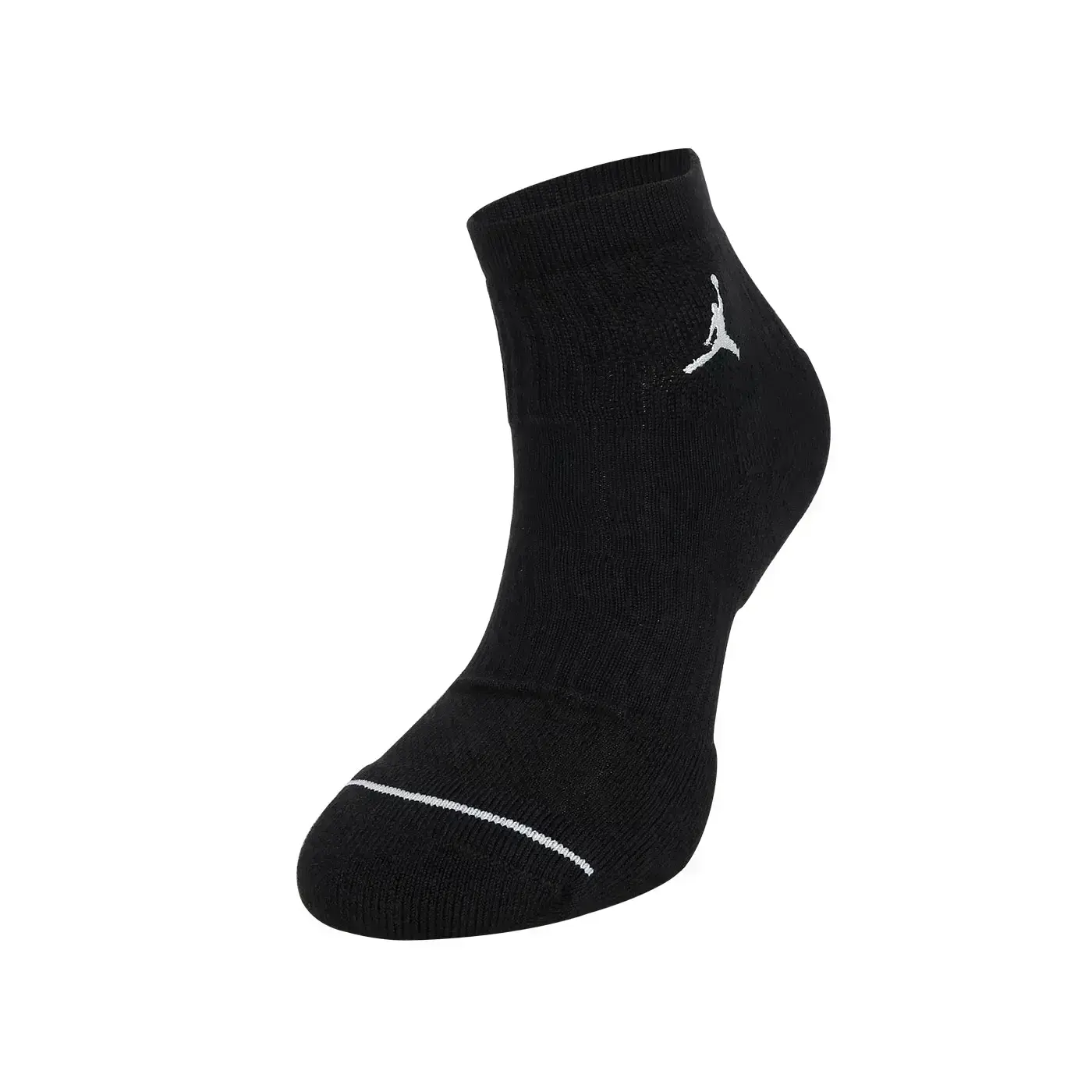 NIKE JORDAN 男女中筒運動襪(三雙入)(Dri-FIT 襪子 訓練 慢跑「DX9655-010」-黑白,L